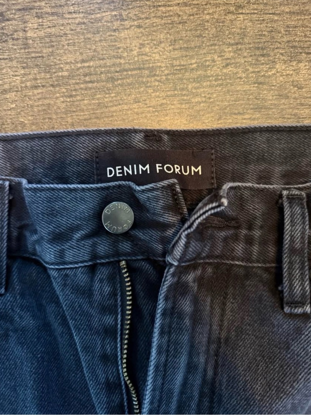 Denim Forum 90’s Marlo Hi-Rise Black Wash Jeans